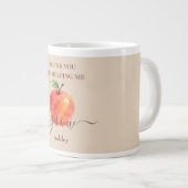 Waterverf Apple Teacher - Bedankt Gift Grote Koffiekop (Voorkant rechts)