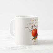 Waterverf Apple Teacher - Bedankt Gift Koffiemok (Voorkant links)