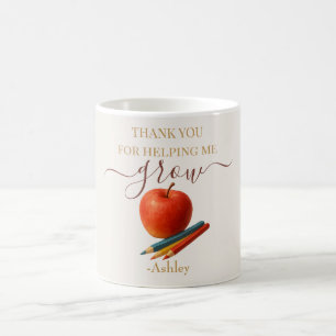 Waterverf Apple Teacher - Bedankt Gift Koffiemok