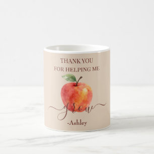 Waterverf Apple Teacher - Bedankt Gift Koffiemok