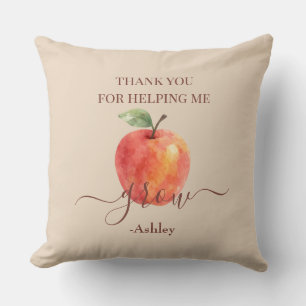 Waterverf Apple Teacher - Bedankt Gift Kussen