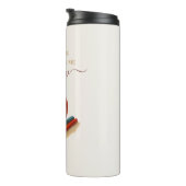 Waterverf Apple Teacher - Bedankt Gift Thermosbeker (Geroteerd rechts)