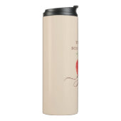 Waterverf Apple Teacher - Bedankt Gift Thermosbeker (Gedraaid links)