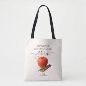 Waterverf Apple Teacher - Bedankt Gift Tote Bag (Voorkant)