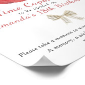 Waterverf Apple Time Capsule 1e verjaardag Poster (Hoek)