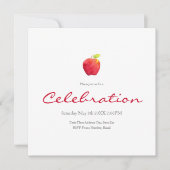 Waterverf Apple Uitnodiging (Voorkant)