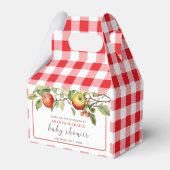 Waterverf Apple van Onze Eye Herfst Baby shower Bedankdoosjes (Achterkant)