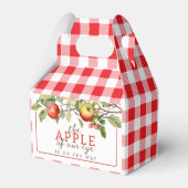 Waterverf Apple van Onze Eye Herfst Baby shower Bedankdoosjes (Voorkant Zijde)