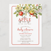 Waterverf Apple van Onze Eye Herfst Baby shower Briefkaart (Voorkant)