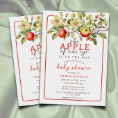 Waterverf Apple van Onze Eye Herfst Baby shower Kaart