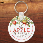 Waterverf Apple van Onze Eye Herfst Baby shower Sleutelhanger (Voorkant)
