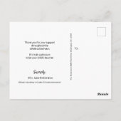 Waterverf Apple-waardering van docent Custom Briefkaart (Achterkant)