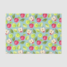 Waterverf Apples Fruit Pattern Tissuepapier