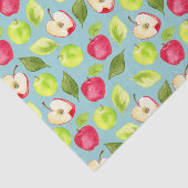 Waterverf Apples Fruit Pattern Tissuepapier (Detail)