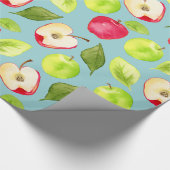 Waterverf Apples Patroon Cadeaupapier (Hoek)