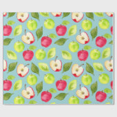Waterverf Apples Patroon Cadeaupapier (Vlak)