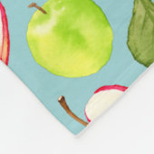 Waterverf Apples Patroon Fleece Deken (Hoek)