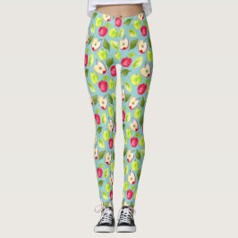 Waterverf Apples Patroon Leggings