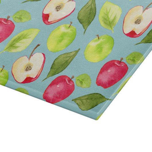 Waterverf Apples Patroon Snijplank (Hoek)