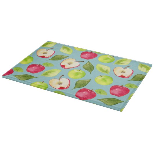 Waterverf Apples Patroon Snijplank (Hoek)