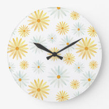 Waterverf April Daisies Pattern
