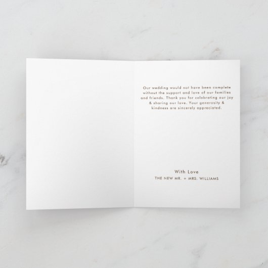 Waterverf Aqua Blue op het Zee bruiloft Bedankkaart (Binnen)