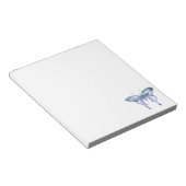 waterverf aqua blue paarse vlinder notitieblok (Schuin)