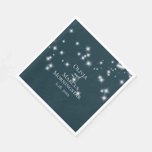 Waterverf Aqua Coral Eucalyptus Bladeren Servet (Hoek)