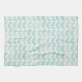 Waterverf Aqua Cream Chevron Kitchen Towel Theedoek (Horizontaal)