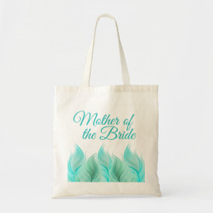 Waterverf Aqua Feathers Moeder van de Bruid Tote Bag
