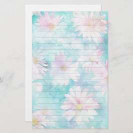 Waterverf Aqua Floral Briefpapier