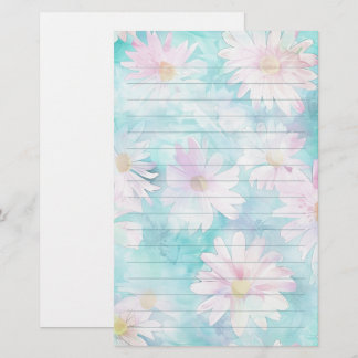 Waterverf Aqua Floral Briefpapier