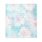 Waterverf Aqua Floral Notitieblok (Voorkant)