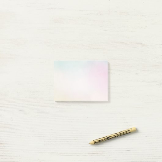 Waterverf Aqua Pink Yellow Tie Dye Ombre Post-it® Notes (Op bureau)