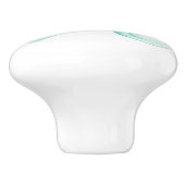 Waterverf aqua pony / paardenknop keramische knop (Zijkant)