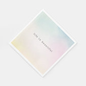 Waterverf Aqua Roze Geel Tie Dye Ombre Servet (Hoek)