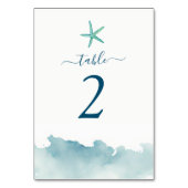 Waterverf Aqua Starfish & Water Kaart (Achterkant)