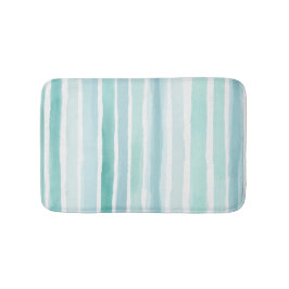 Waterverf Aqua Verticale Streeppatroon Kust Badmat