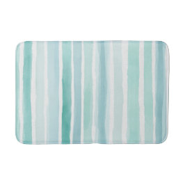 Waterverf Aqua Verticale Streeppatroon Kust Badmat