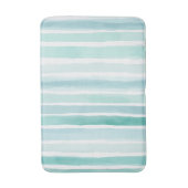 Waterverf Aqua Verticale Streeppatroon Kust Badmat (Voorkant Verticaal)