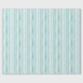 Waterverf Aqua Verticale Streeppatroon Kust Cadeaupapier