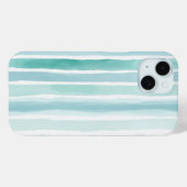 Waterverf Aqua Verticale Streeppatroon Kust  Case-Mate iPhone Case (Achterkant (horizontaal))