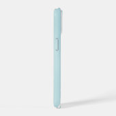 Waterverf Aqua Verticale Streeppatroon Kust iPhone 15 Case (Rechterkant)