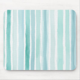 Waterverf Aqua Verticale Streeppatroon Kust Muismat