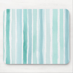 Waterverf Aqua Verticale Streeppatroon Kust Muismat