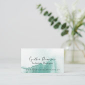 Waterverf Aqua Wave Visitekaartje (Staand voorkant)