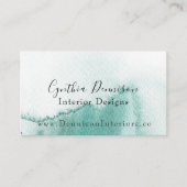 Waterverf Aqua Wave Visitekaartje (Voorkant)