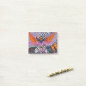 Waterverf Aquarel Fantasie Illustratie Wereld Post-it® Notes (Op bureau)