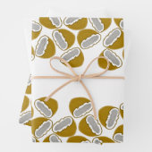 Waterverf Aquarelle Kokosnoot Handgemaakt Pattern Inpakpapier Vel (In situ)