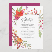 Waterverf Aquarelle Wild Flower Wedding Update